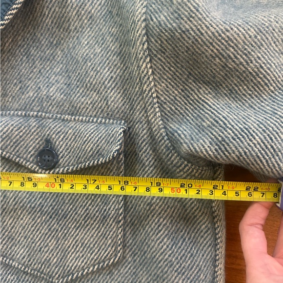 Vintage 1950’s LL Bean Northwoods Wool Shirt - blue button up - Picture 5 of 5